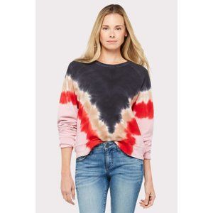 DAYDREAMER Tie Dye Crew Sweatshirt (Pink/Red/Blue)